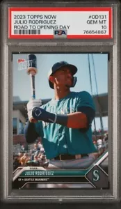 2023 Topps Now Road to Opening Day Julio Rodriguez OD-131 Mariners PSA 10 Rookie - Picture 1 of 2