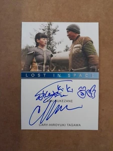 Kiki Sukezane Cary-Hiroyuki Tagawa Dual Autograph Card Lost In Space Season One - Picture 1 of 2