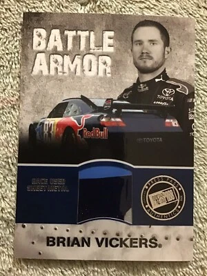2010 Press Pass Stealth BRIAN VICKERS #87 RedBull Battle Armor Sheet Metal #/225 - Image 1 of 4