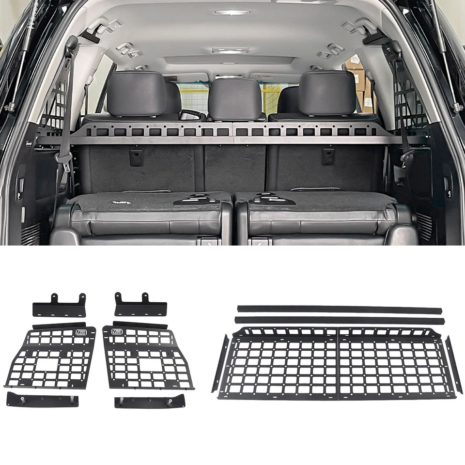 Maletero trasero panel almacenamiento molle 7 asientos para Toyota Land Cruiser LC200 2007-2021 Foto 1 de 4