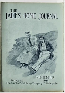 LADIES HOME JOURNAL Magazine September 1894 Man & Woman on cover by W.T. Smedley - Picture 1 of 6