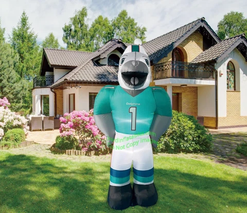 7' Air Blown LED Self-Inflatable NFL Miami Dolphins "T.D." Mascot Cover