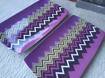 Missoni Target сервировочный поднос блюдо шеврон керамика только местный звукосниматель - Изображение 1 из 4