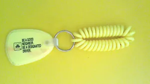 Be A Designated Driver keychain. State Farm Insurance key chain ring tag - Picture 1 of 2