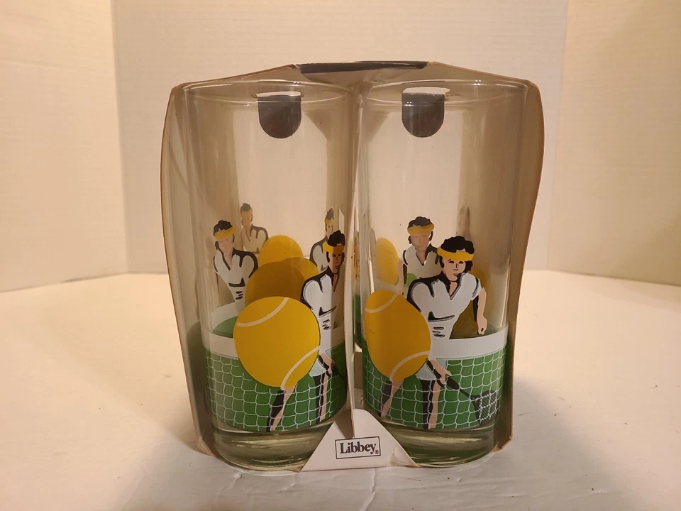 Libbey Crystal Tumblers (4) Poker Night Casino King Queen Suits Man Cave