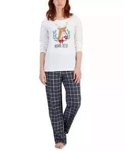 Family Pajamas Matching Womens Mama Deer Mix It Family Pajama Set SM - Picture 1 of 2