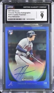 2011 Bowman Chrome Freddie Freeman RC Blue Refractor /250 CGC 9 - 2024 WS MVP🔥 - Picture 1 of 2