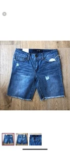 Joes jeans Denim Shorts NEW Girls Sz 14  Mid Rise Bermuda NWT Price Firm - Picture 1 of 2