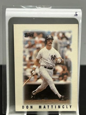 1986 Topps Major League Leaders Minis - #28 - Don Mattingly - New York Yankees - Image 1 of 2
