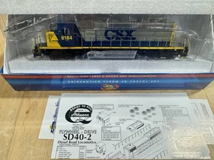 Athearn 95219 HO Scale CSX  SD40-2 Road Number 8184 New! DCC Ready Missing Horn - Picture 1 of 6