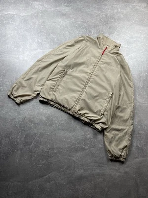 Prada Sport Archive 2000s Beige Nylon Windbreaker Jacket Made in Italy Size 50 - Image 1 of 4