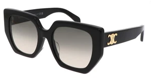Celine CL40239F 01F Sonnenbrille schwarz/graue Gläser quadratisch übergroß 100 % UV - Bild 1 von 5