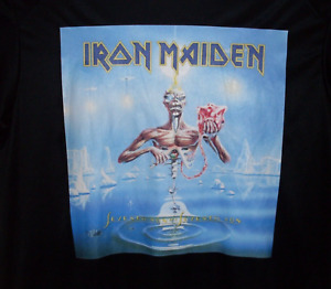 Iron Maiden T Shirt Seventh Son of a Seventh Son 100% Polyester Size Large