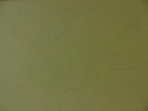 Edvard Frank "Große Zeichnung mit zwei weiblichen Akten und Vögeln" Nachlass - Picture 1 of 6