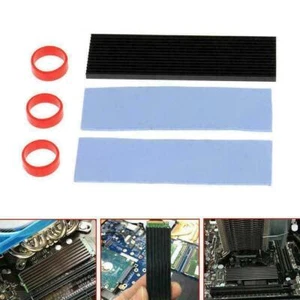 M.2 NGFF NVMe 2280 PCIE SSD Aluminum Cooling Heat Sink O2B1 Pa With M5R5 U5J1 - Photo 1/6