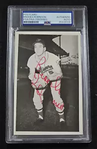 BROOKS ROBINSON Signed Real Photo Postcard-HOF-BALTIMORE ORIOLES-PSA - Picture 1 of 4
