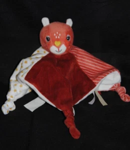 🐹Doudou plat mouchoir écureuil blanc rouille SC CONSYS Nanjing Velvet Etat NEUF - Picture 1 of 3