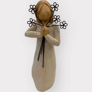 Estatuilla Willow Tree Friendship de Susan Lordi Pintada a Mano 2004 - Imagen 1 de 6
