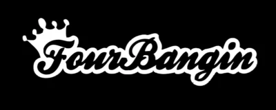 Four Bangin Crown sticker Funny JDM acura honda euro lowered car banging window - Image 1 of 2