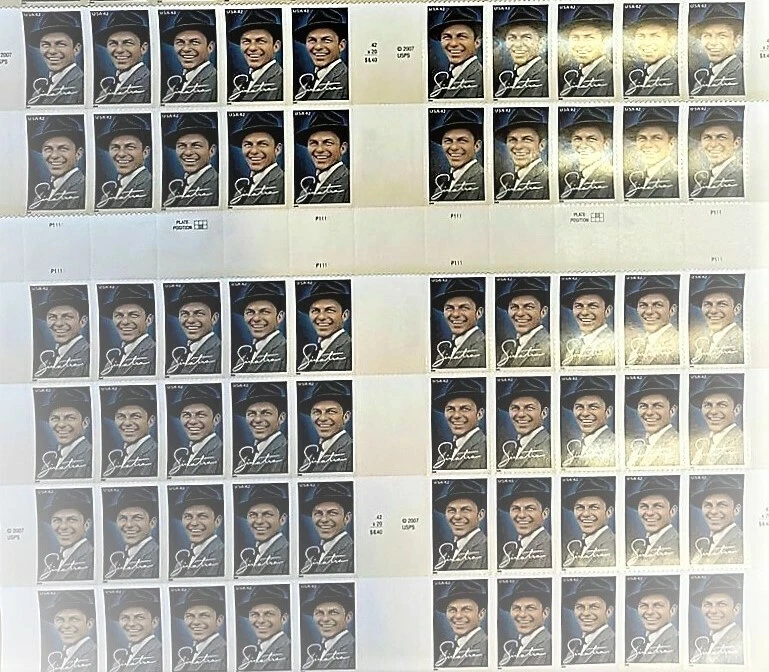 USA 4265 2008 FRANK SINATRA PRESS SHEET -- BOTTOM HALF -- MNH - Image 1 of 1