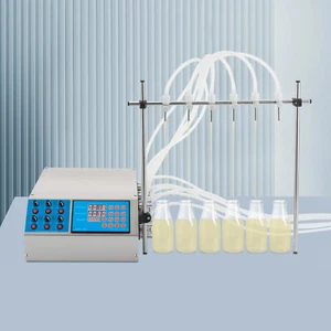 Máquina de llenado de líquidos de 6 cabezales, máquina de llenado con bomba peristáltica 21,98 oz/min - Imagen 1 de 21