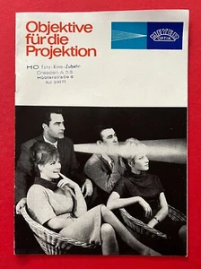DDR Reklame Prospekt Meyer Optik Görlitz 1964 Objektive für Projektion  ( F22199 - Bild 1 von 6