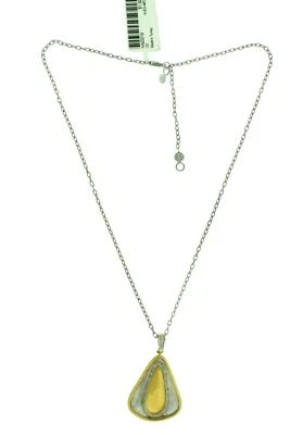 Collar colgante de diamantes de oro amarillo y plata 925 Gurhan de 16 o 18 pulgadas Foto 1 de 3