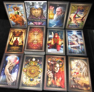 NEW OPEN ~ TAROT GRAND LUXE TAROT CARDS & BOOK ORACLE RIDER WAITE SMITH BASED - Imagen 1 de 12