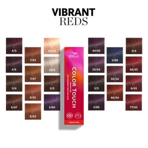 Wella Color Touch Vibrant Reds 60ml Semi-Permanent Hair Color - Choose Shade - Picture 1 of 22