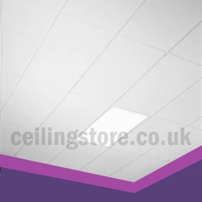 CEILING EXPERT Suspended Vinyl Ceiling Tiles EasyClean & Wipeable 1200x600 Waterproof 1195x595