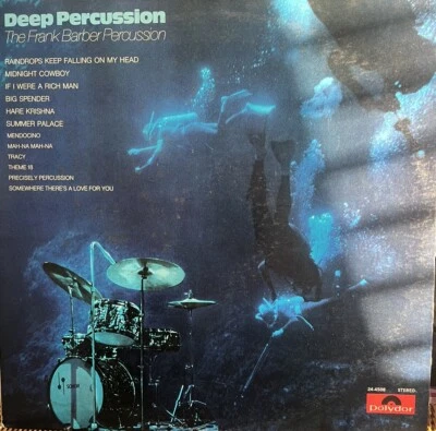 FRANK BARBER PERCUSSION DEEP PERCUSSION Vinyl Promo LP Poly for 24-4508 VG+ 1970 - Image 1 of 4