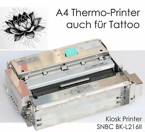 SNBC BK-L216II 216mm A4 Kiosk Thermal Printer Tattoo Stencil Machine Bank V317 - Picture 1 of 8