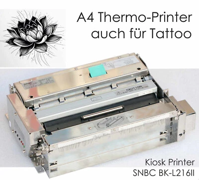 SNBC BK-L216II 216mm A4 Kiosk Thermal Printer Tattoo Stencil Machine Bank V317 - Image 1 of 4