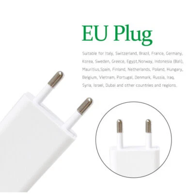 MARKENLOS USB 5V1A Netzteil Handy Ladegerät Adapter Steckdosenadapter Stecker für Phone EU
