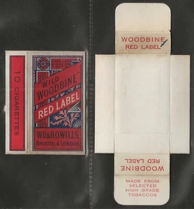 VINTAGE CIGARETTE/TOBACCO PACKET-#0919- HULL+SLIDER - WILLS WILD WOODBINE - Picture 1 of 2