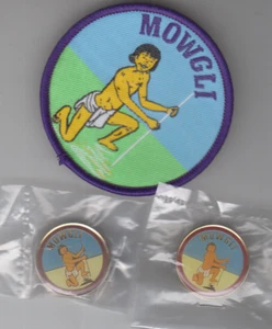 Pfadfinder Tuch + Emaille Pin Anstecker x 2 Jungtierführer MOWGLI - Bild 1 von 1