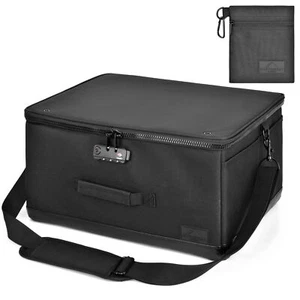 Golf Shoe Bag - Trunk Organizer with Lock and Shoulder Strap - Large Travel B... - Picture 1 of 8