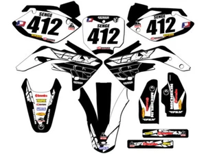 2007-2023 CRF 150 R 13 FLY Black Senge Graphics Kit Compatible with Honda - Picture 1 of 10