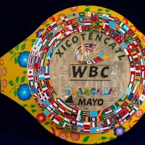 New 2025 WBC Mayo XICOTENCATL Boxing Championship Belt Replica 4mm Zinc - Picture 1 of 2