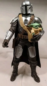 Mandalorian/Gogu 12" Actionfigur Star Wars TV Serie sprechende Statue Baby Yoda - Bild 1 von 8
