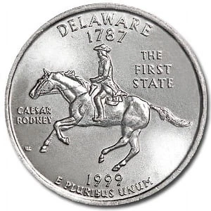 USA - 1999P - Washington ¼ $ - Delaware - State Issue - Picture 1 of 1