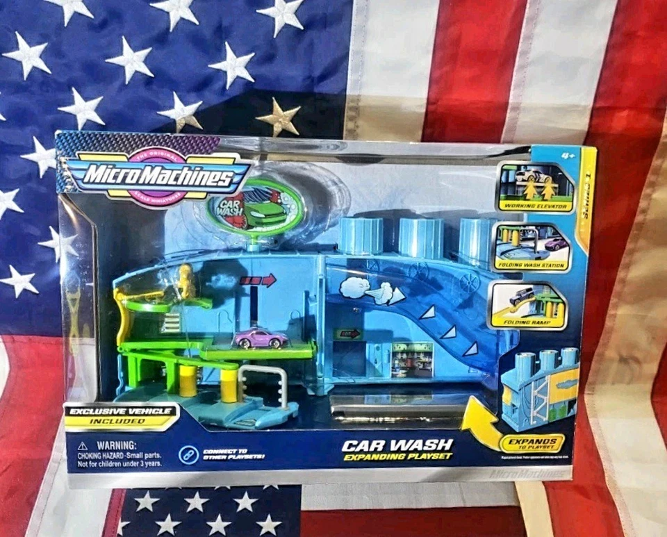 Juegos Expansibles Micro Máquinas Lavado de Coches Serie 1 Foto 1 de 4