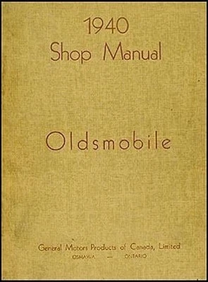 1940 Oldsmobile Tienda Manual Canadiense Originales Vintage Dealer Reparación - Imagen 1 de 2