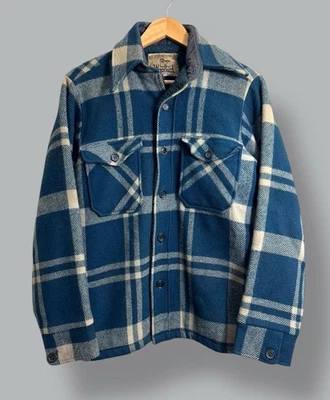 Vintage Woolrich Fleece Lined Wool Plaid Flannel Shirt Jacket Size S Made In USA - Image 1 of 4