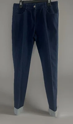 St. John Caviar Blue Jeans Size 2 Ankle, Straight Leg - Image 1 of 4