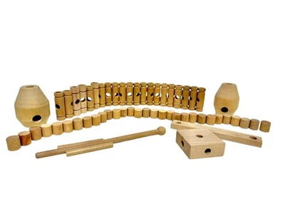 Tinkertoy Wooden Connectors Endcaps Barrels & Misc Replacement Pieces Set Of 58 - Image 1 of 4