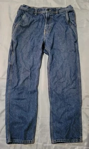 Patagonia Mens 34x28 Blue Denim Jeans Stretch Cotton - Picture 1 of 16
