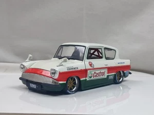 1959 Ford Anglia 105e 1/24 Jada Custom Modified Race cosworth Harry Potter Model - Picture 1 of 13
