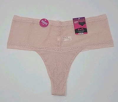 Maidenform Everyday Smooth Seamless Thong Panty Pink Size 2XL / 9 NWT - Image 1 of 4