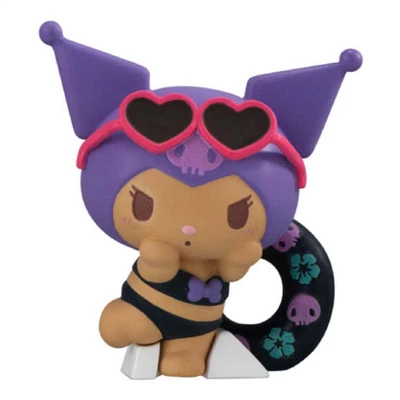 Personajes de Sanrio Todos están de vacaciones Figuras Bandai Gashapon Kuromi Foto 1 de 3